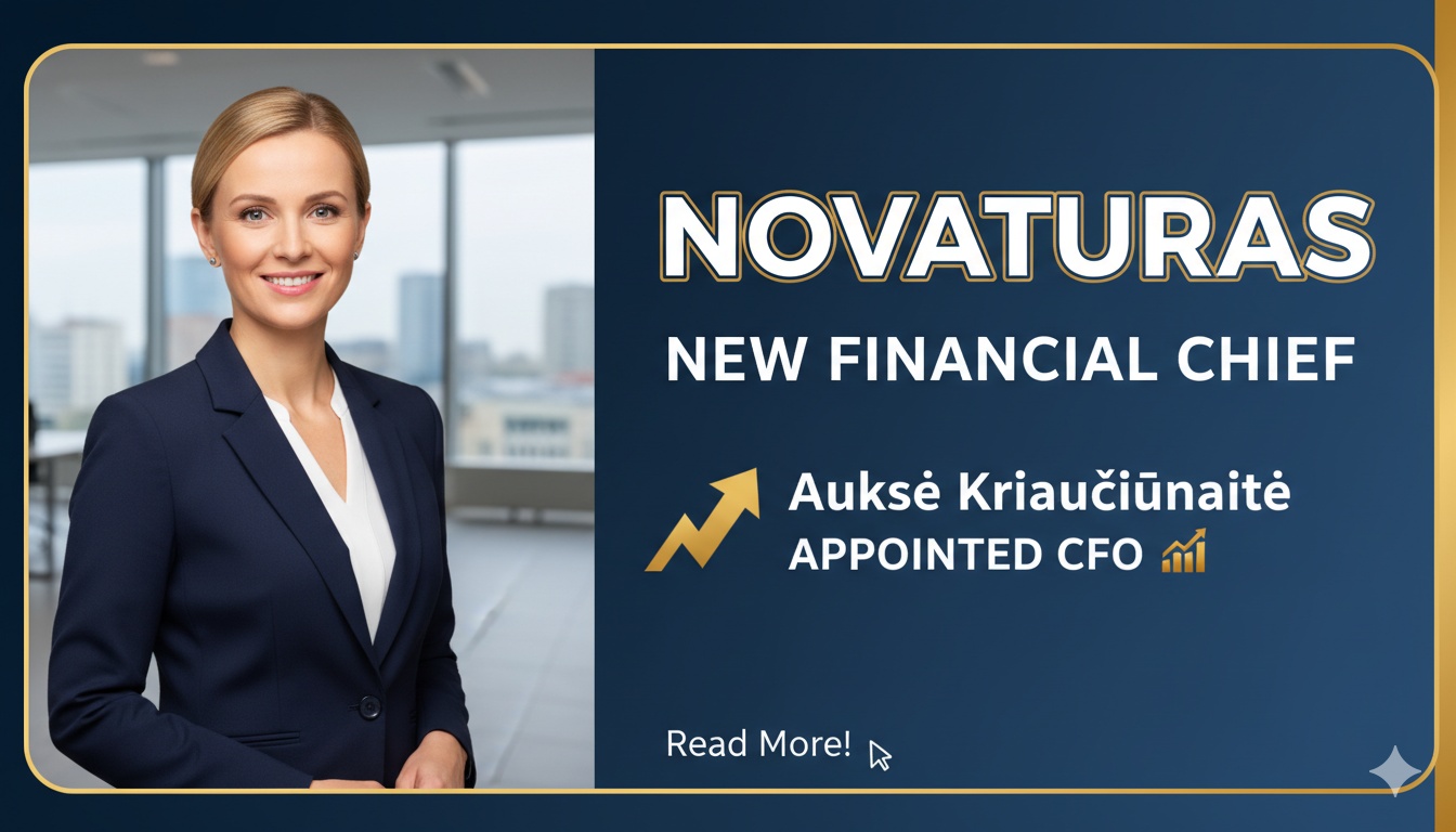 Professional woman in business attire standing confidently in a modern office setting