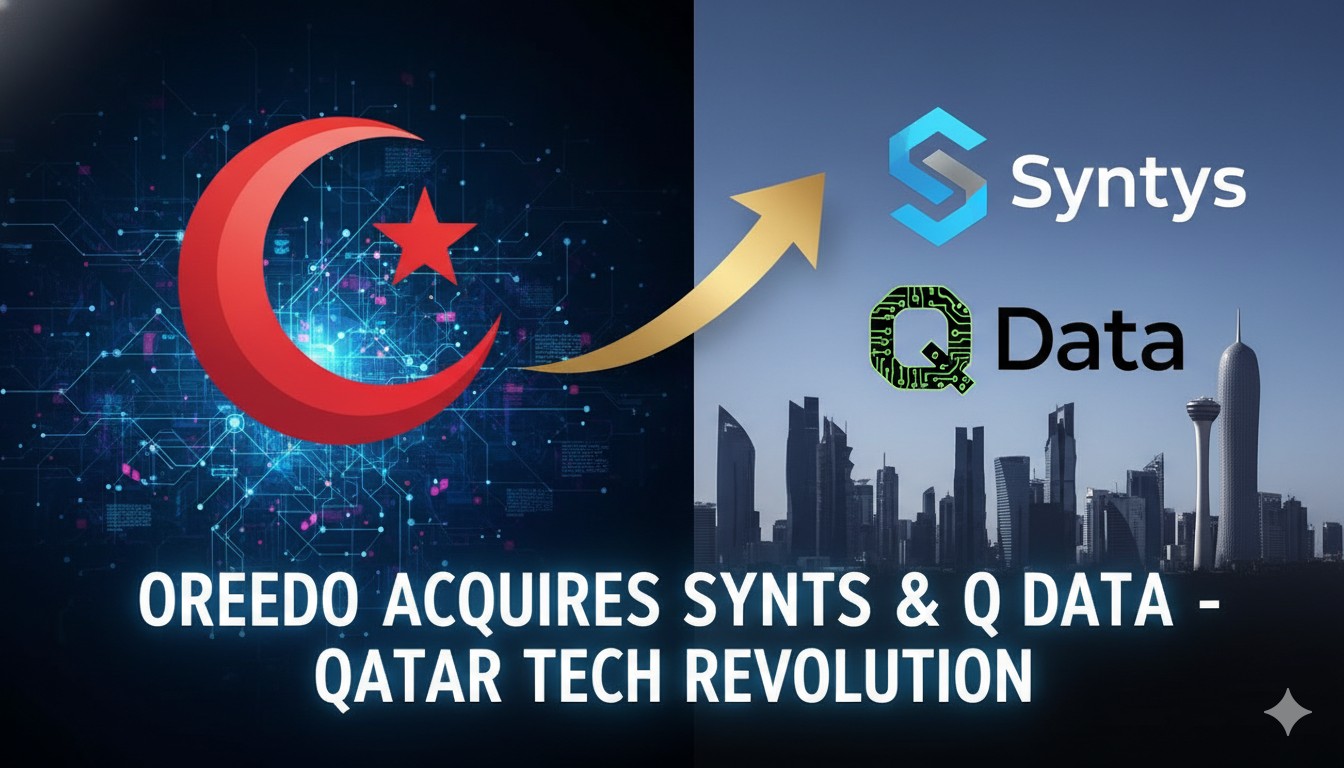 Modern data center facility in Qatar with advanced server racks and cooling systems