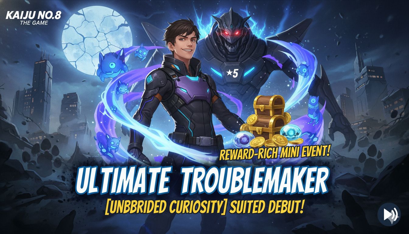 ★5 [Unbridled Curiosity] Suited from Kaiju No. 8 The Game, the chaotic CLOZER troublemaker wielding hammer and bombs in action pose